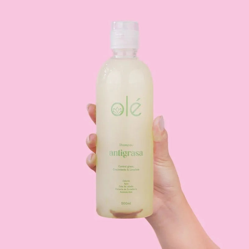OLÉ SHAMPOO ANTIGRASA CEBOLLA JENGIBRE Y APIO 500ML