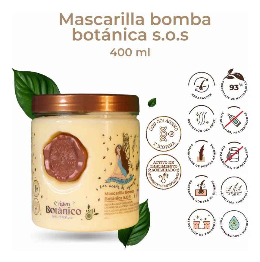 RITUAL BOTANICO MASCARILLA BOMBA S.O.S 400ML