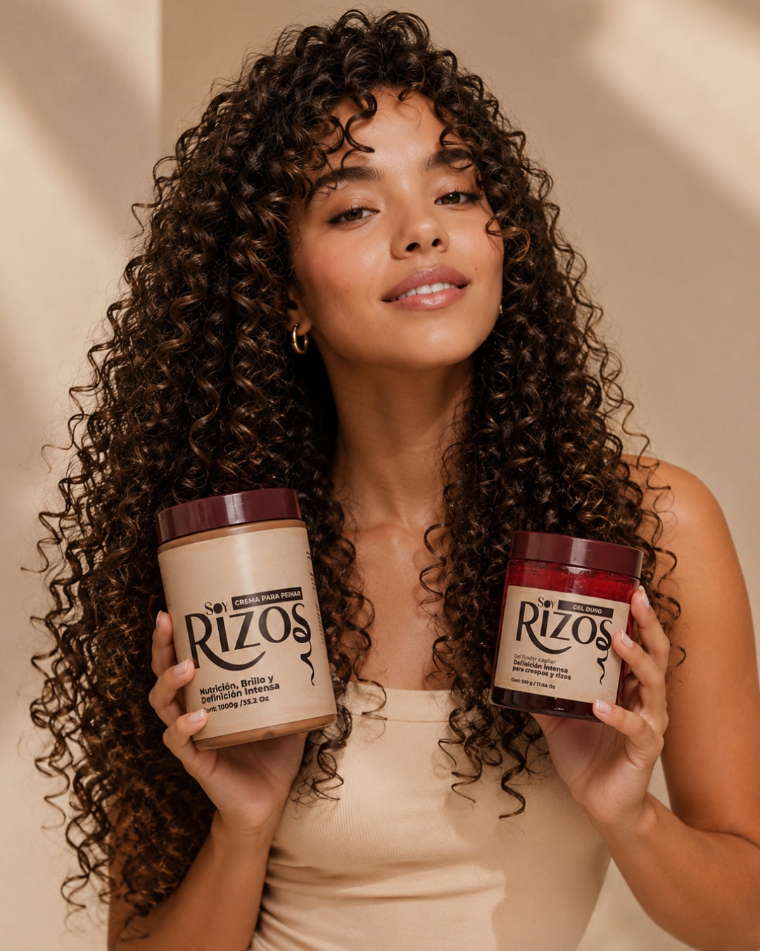 SOY RIZOS DUO 1: CREMA PARA PEINAR 1 KILO + GEL DURO BIFASICO 500ML