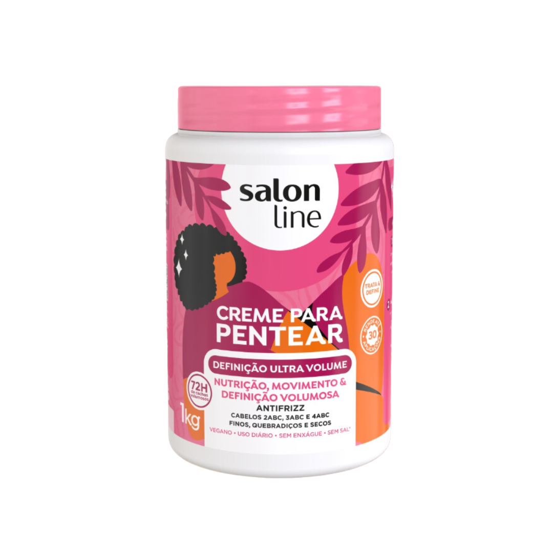 SALON LINE CREMA PARA PEINAR ULTRA VOLUNIMOSA 1KG