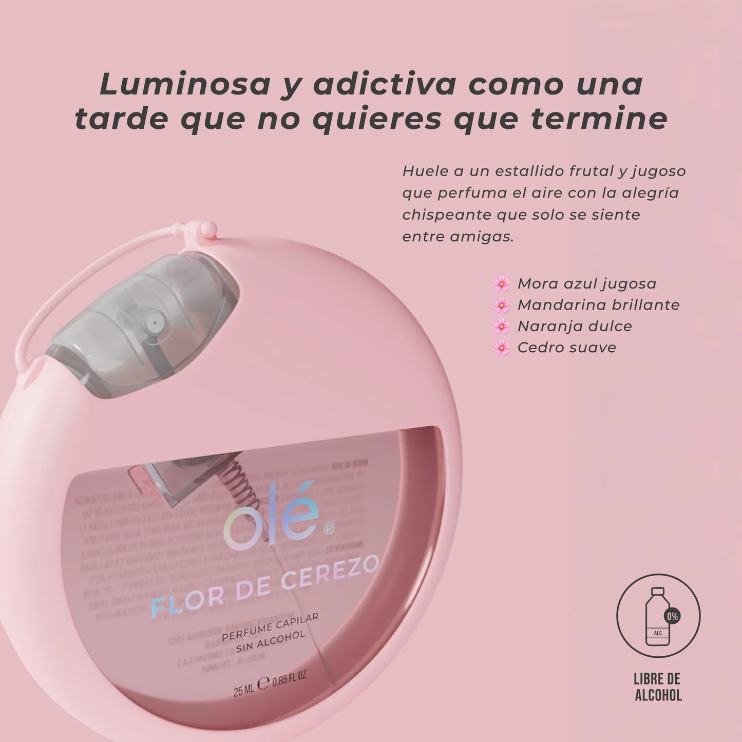 OLÉ PERFUME CAPILAR FLOR DE CEREZO 25ML