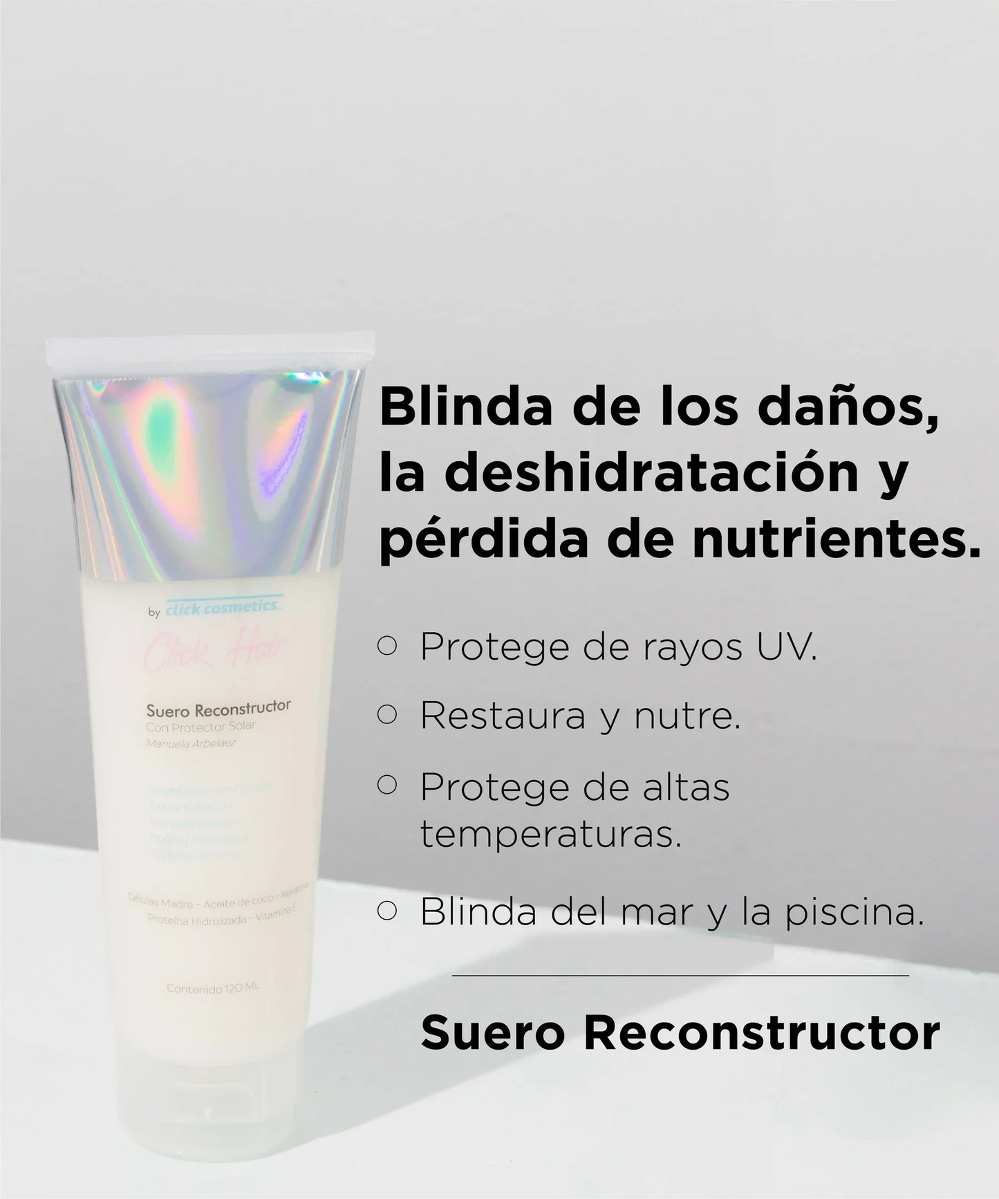 CLICK HAIR SUERO RECONSTRUCTOR 120ML