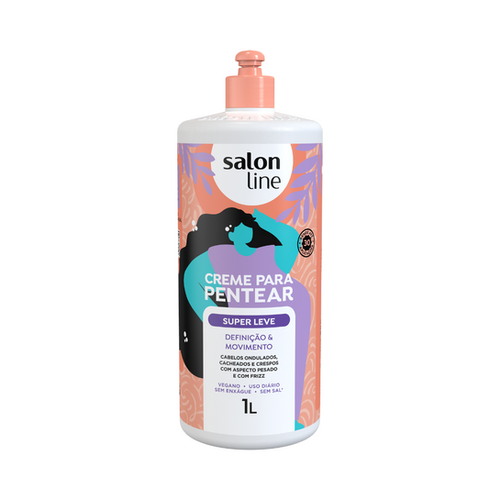 SALON LINE CREMA PARA PEINAR SUPER LEVE 1L