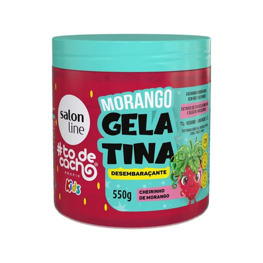 SALON LINE GELATINA MORANGO 550GR