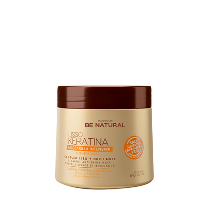 BE NATURAL LISO KERATINA  MASCARILLA 350G