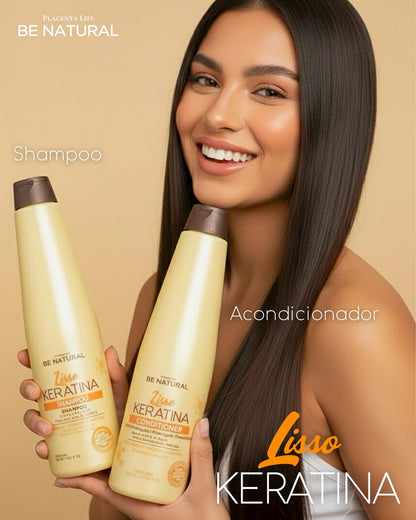 BE NATURAL LISO KERATINA SHAMPOO 350ML
