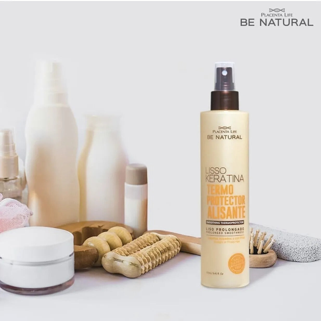 BE NATURAL LISO KERATINA TERMOPROTECTOR 250ML