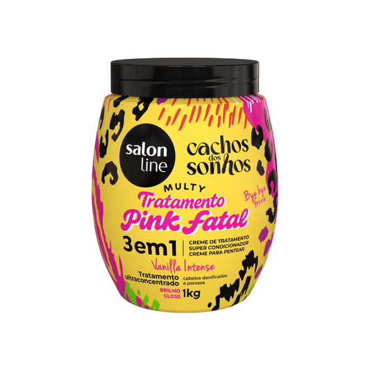 SALON LINE CREMA DE PEINAR PINK FATAL 3 EN 1 1KG