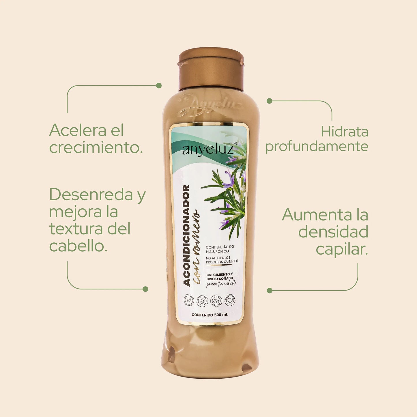 ANYELUZ ACONDICIONADOR CON ROMERO 500ML