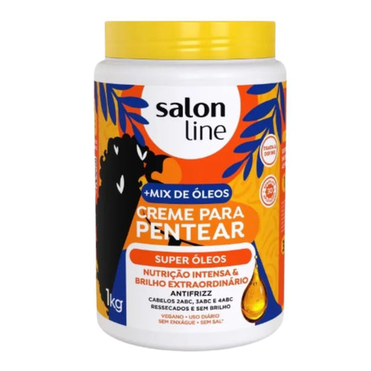 SALON LINE CREMA PARA PEINAR SUPER OLEOS 1KG