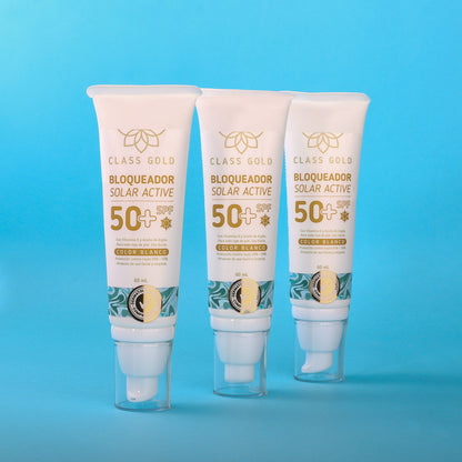 CLASS GOLD BLOQUEADOR SOLAR COLOR BLANCO 60ML
