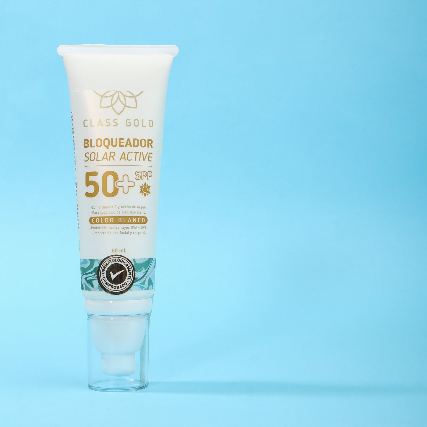 CLASS GOLD BLOQUEADOR SOLAR COLOR BLANCO 60ML