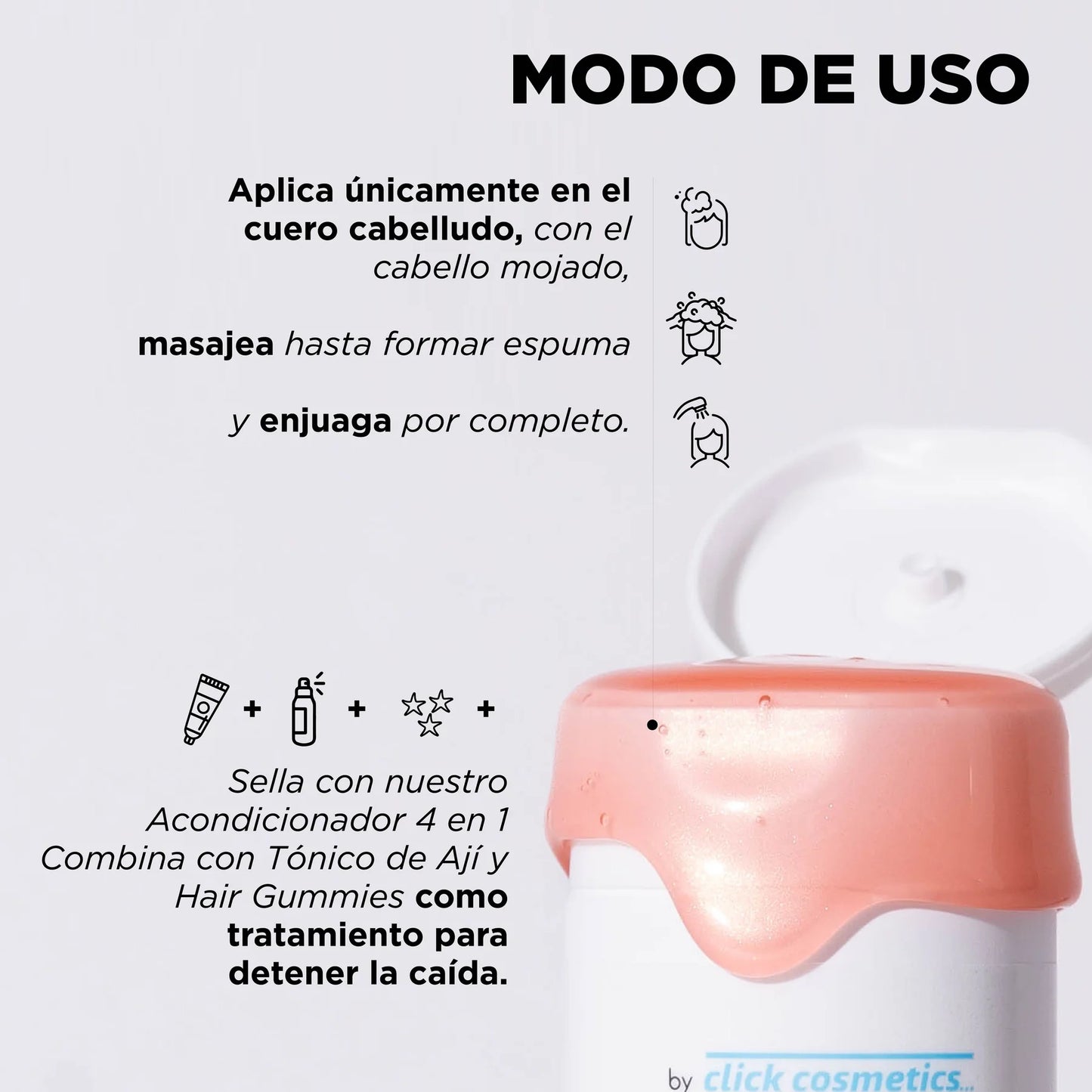 CLICK HAIR SHAMPOO GRASO DE AJI 300ML