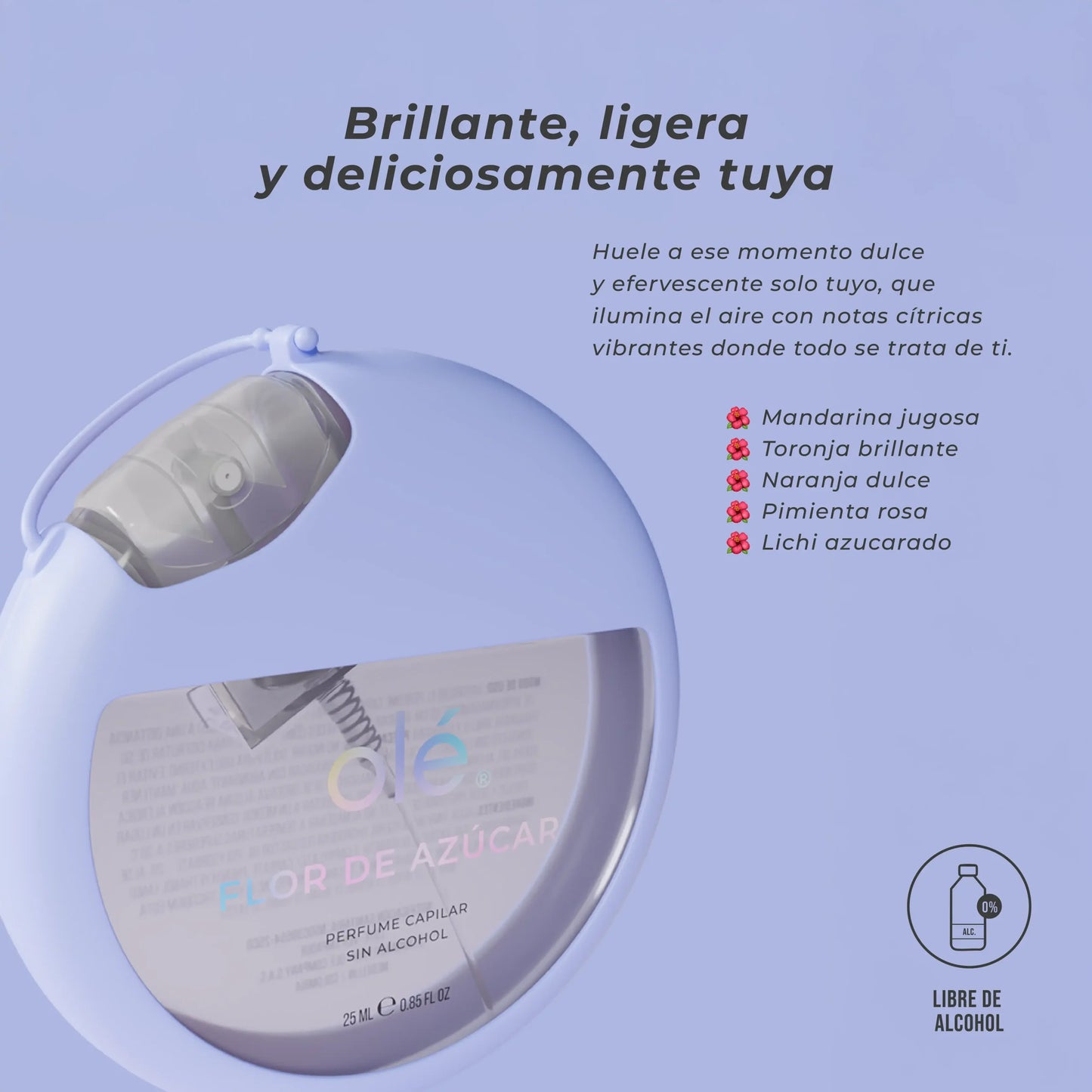 OLÉ PERFUME CAPILAR FLOR DE AZUCAR 25ML