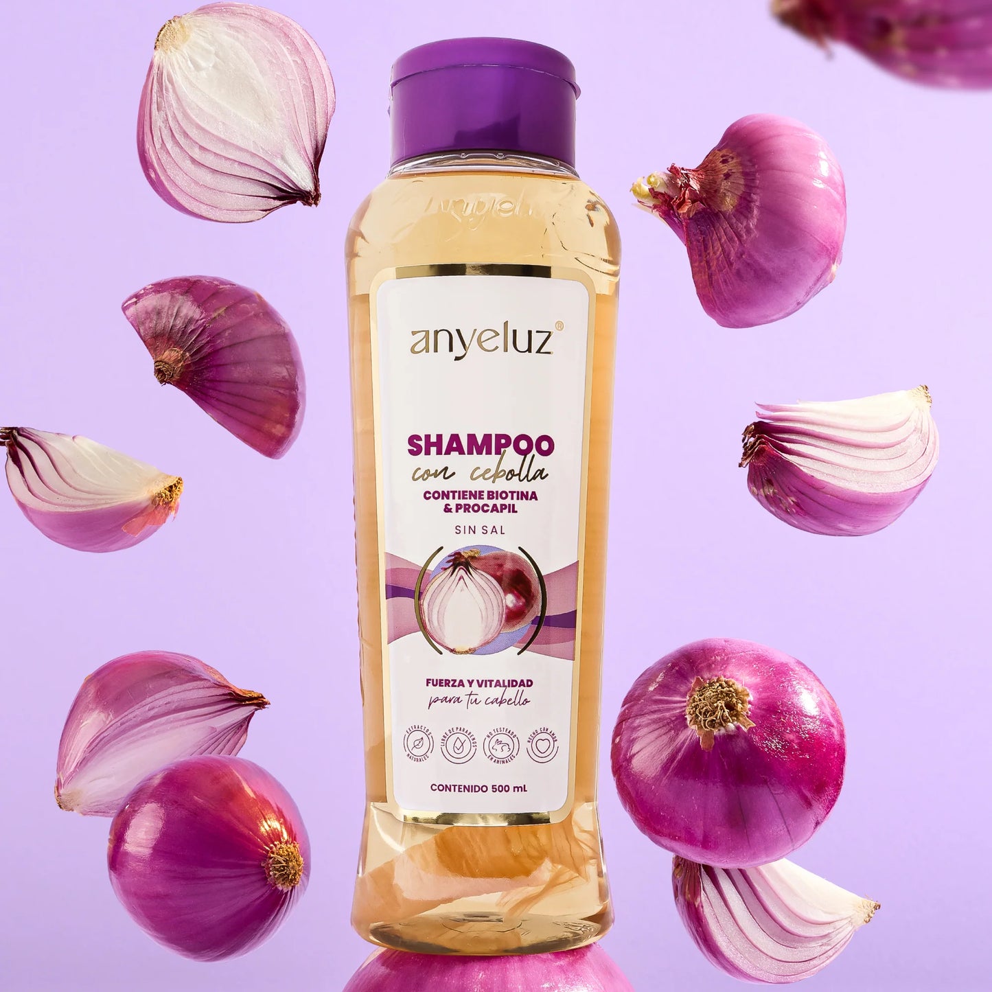 ANYELUZ SHAMPOO DE CEBOLLA 500M