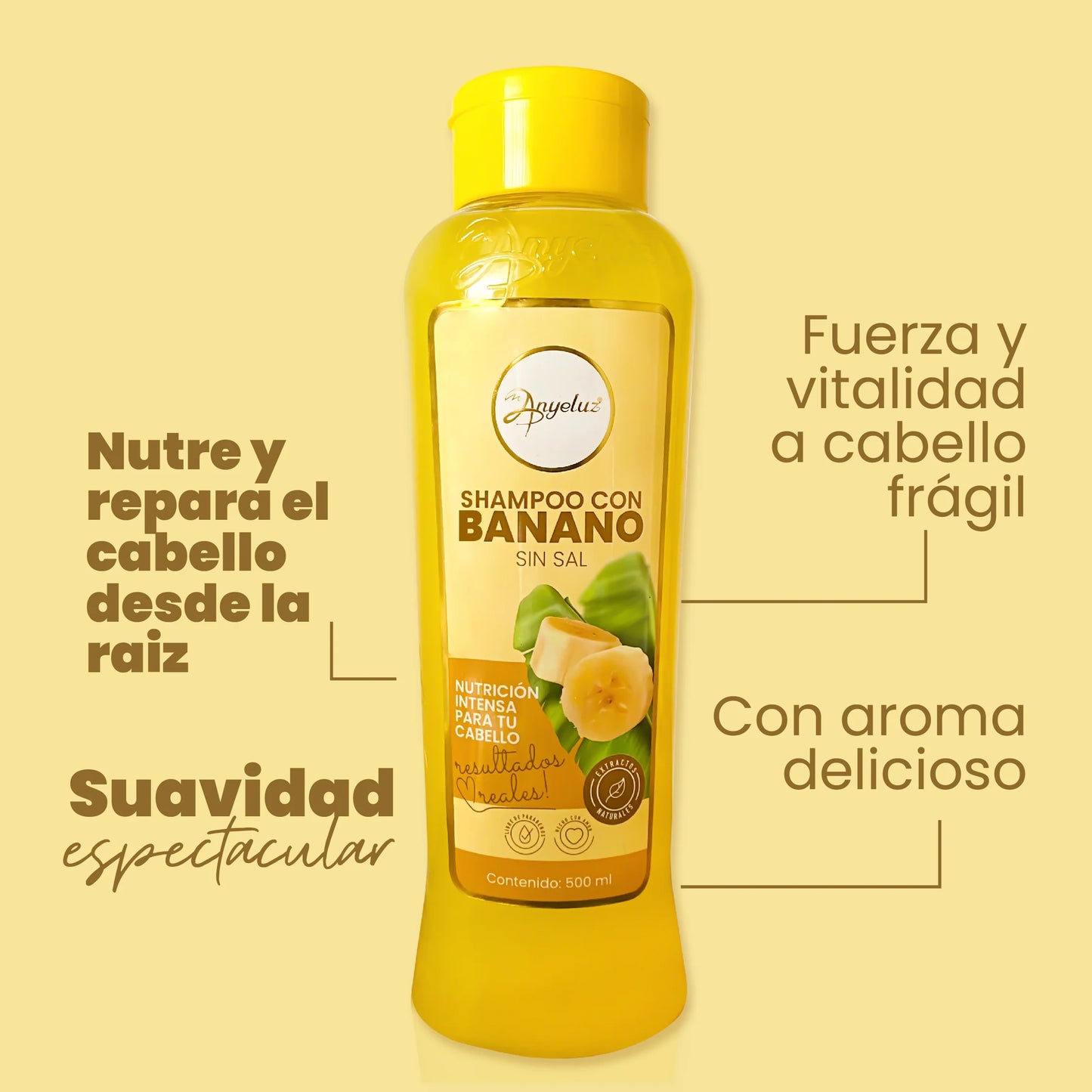 ANYELUZ SHAMPOO BANANO 500ML