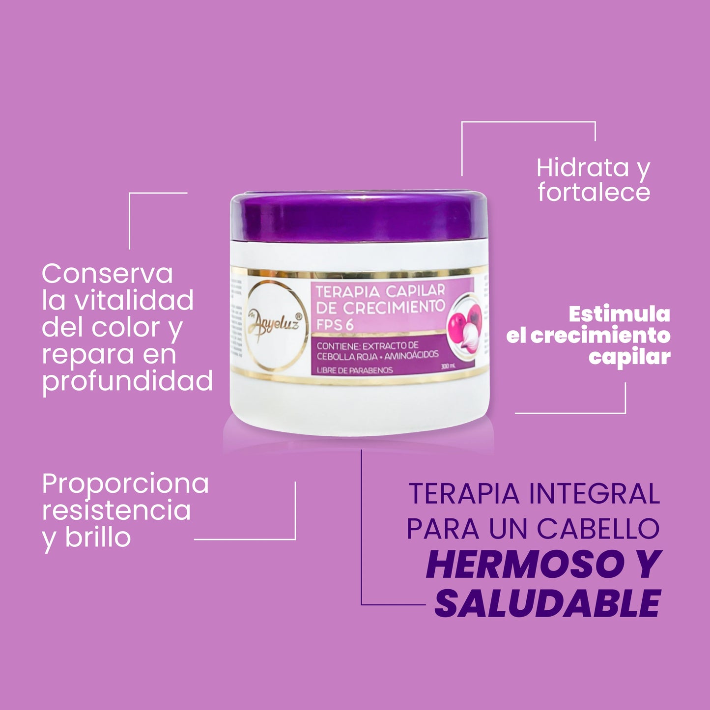 ANYELUZ TERAPIA CAPILAR DE CRECIMIENTO 300ML