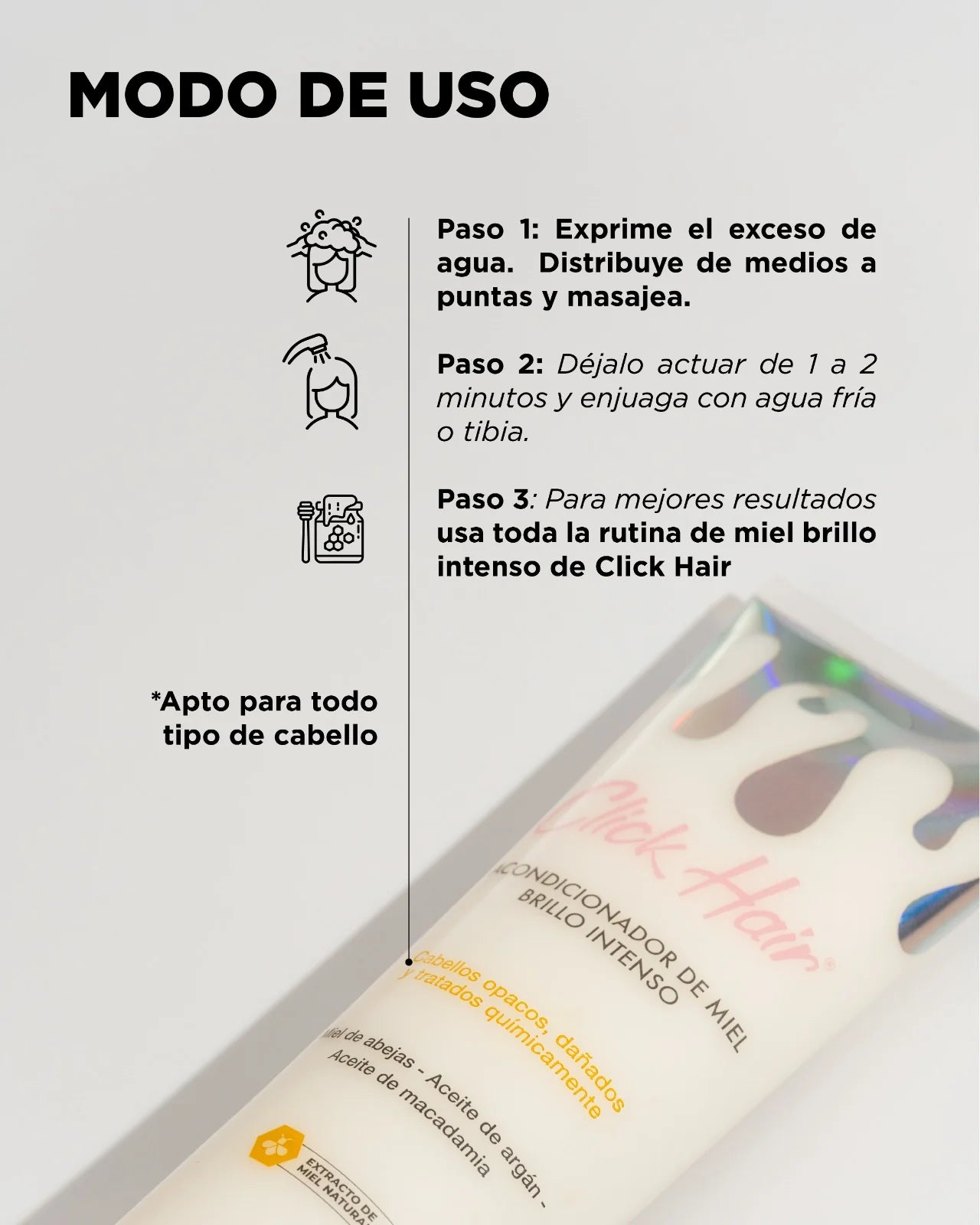 CLICK HAIR ACONDICIONADOR DE MIEL 300ML