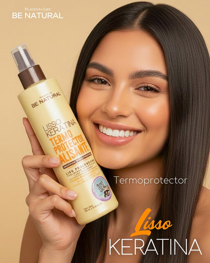 BE NATURAL LISO KERATINA TERMOPROTECTOR 250ML