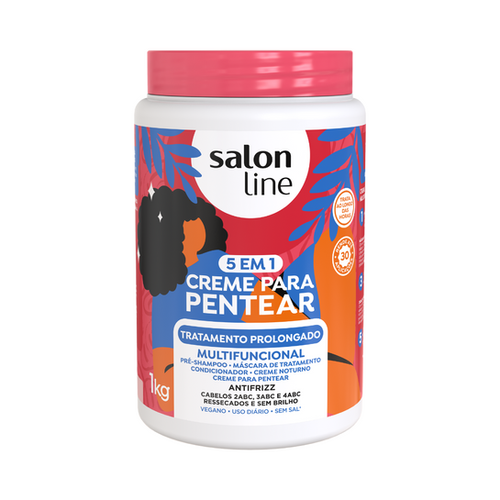 SALON LINE CREMA PARA PEINAR TRATA PROLONGADO 1KG