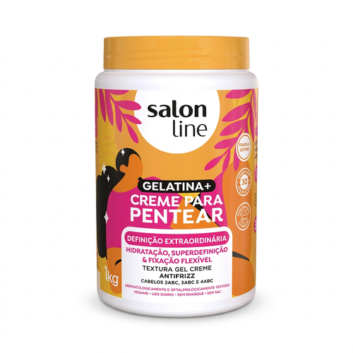 SALON LINE GELATINA + CREMA DE PEINAR DEFINICION EXTRAORDINARIA 1KG