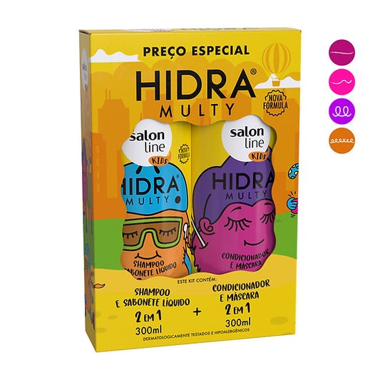 SALON LINE KIT HIDRA MULTY KIDS 300ML